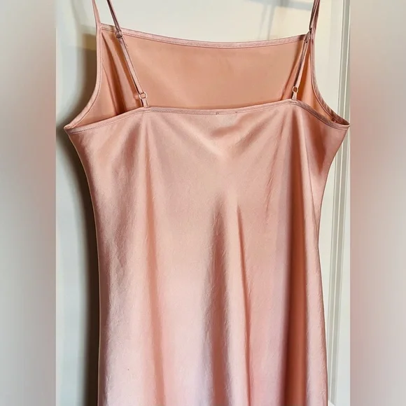27. Aritzia Wilfred Size Medium Only Slip Satin Midi Dress - Picture 6 of 10